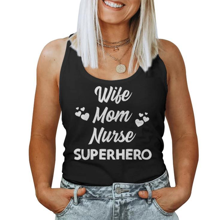 Cute Mothers Day Wife Mom Nurse Superhero Mommy & Womens V2 Women Tank Top Basic Casual Daily Weekend Graphic