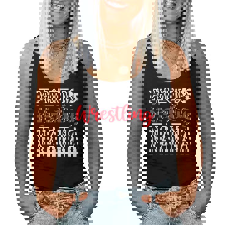 Cute Proud Wrestling Nana Mothers Day Christmas Women Tank Top Basic Casual Daily Weekend Graphic