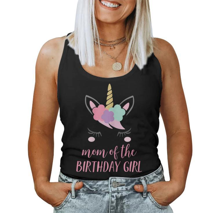 Cute Unicorn Mom Shirt Mom Of The Birthday Girl V2 Women Tank Top