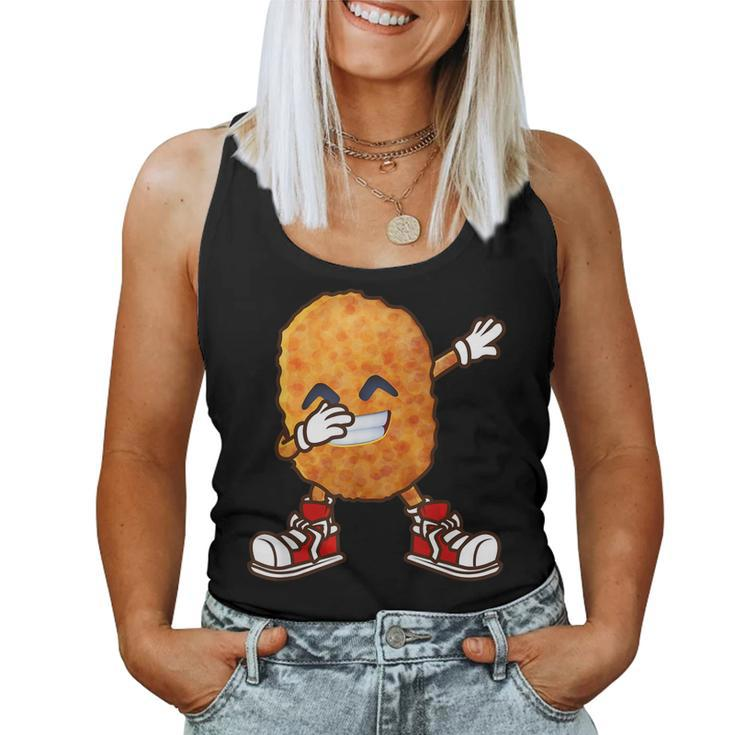 Dabbing Chicken Nuggets For Kids Nugget Lover Women Tank Top