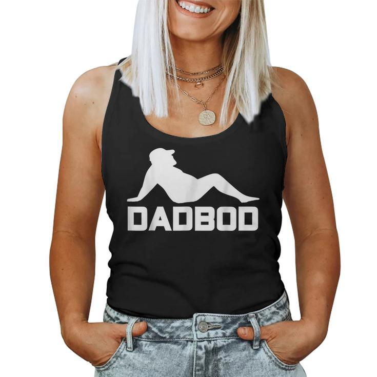Dad Bod Dadbod Silhouette With Beer Gut Women Tank Top