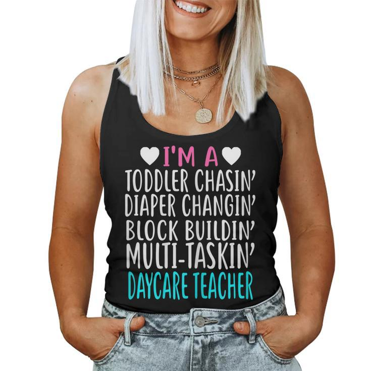 Im A Daycare Teacher Childcare Worker Shirt Women Tank Top