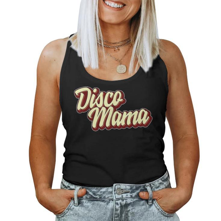 Disco Mama Queen Mom Matching Couple Mothers Day Retro Women Tank Top Basic Casual Daily Weekend Graphic