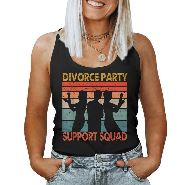 Divorce Party Support Squad Celebration Men Women Vintage Women Tank Top
