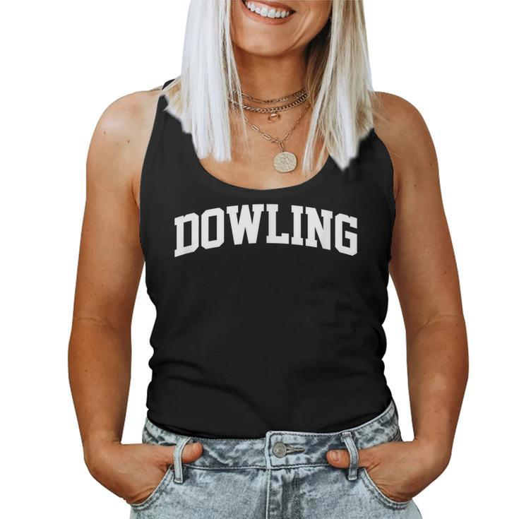 Dowling Name Family Last First Retro Sport Arch Women Tank Top
