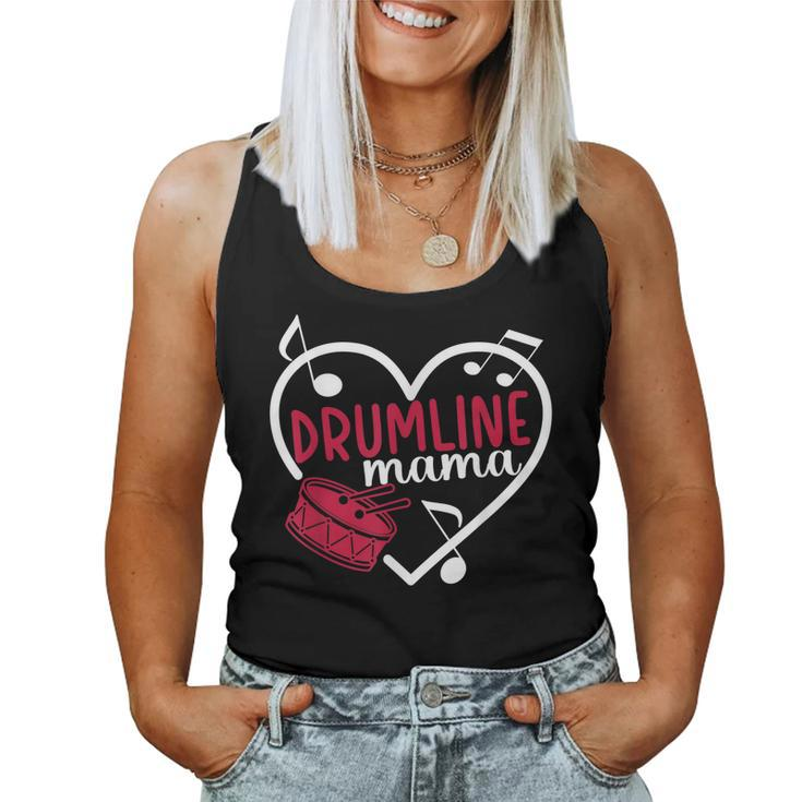 Drumline Mama Heart Drumline Mom Drumline Mother Women Tank Top