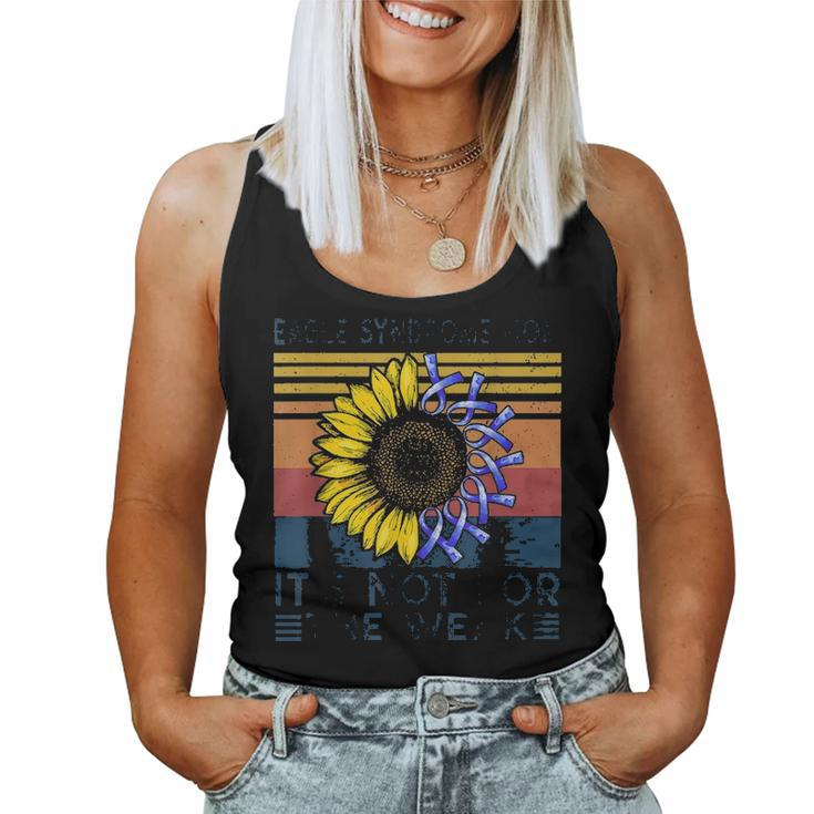 Eagle Syndrome Mom Sunflower Vintage  Awareness Warrior Women Tank Top Basic Casual Daily Weekend Graphic