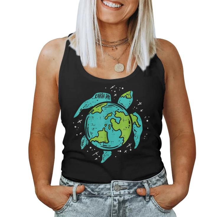Earth Day Sea Turtle Save The Planet Women Men Kids Women Tank Top