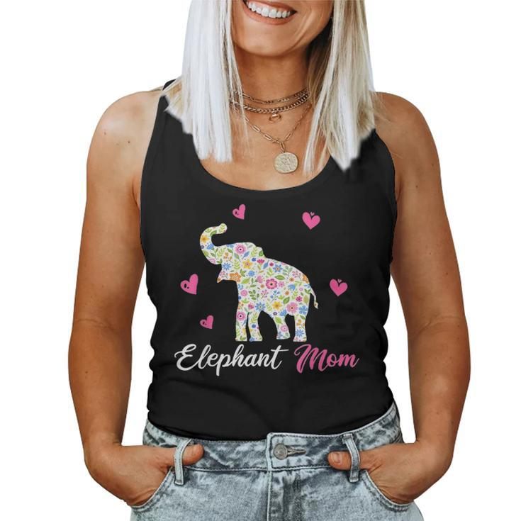Elephant Mom Funny Animal Gift For Mothers Day Women Tank Top Basic Casual Daily Weekend Graphic