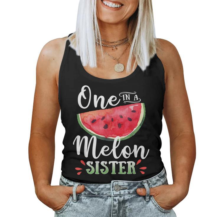 Family Watermelon Matching Group One In A Melon Sister Women Tank Top