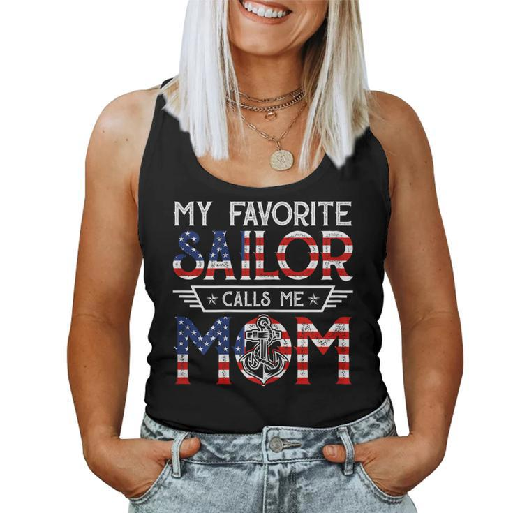 My Favorite Sailor Calls Me Mom Navy Veteran  Women Tank Top