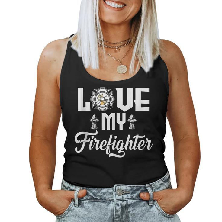 Fire Fighter Women Wife Of The Firefighter  Women Tank Top Basic Casual Daily Weekend Graphic