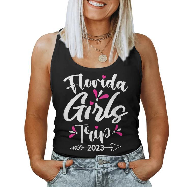 Womens Florida Girls Trip 2023 Cute Girls Weekend Road Trip Women Tank Top