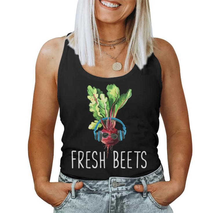 Fresh Beets Organic Food Funny Vegetable Lover Gift  Women Tank Top Basic Casual Daily Weekend Graphic