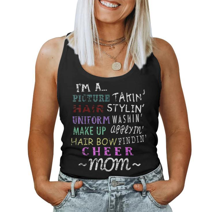 Funny Cheerleading Mom S For Cheer Moms Women Tank Top Basic Casual Daily Weekend Graphic