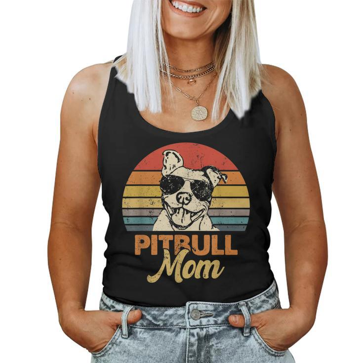 Funny Dog Pitbull Mom  Pittie Mom Mothers Day  Women Tank Top Basic Casual Daily Weekend Graphic