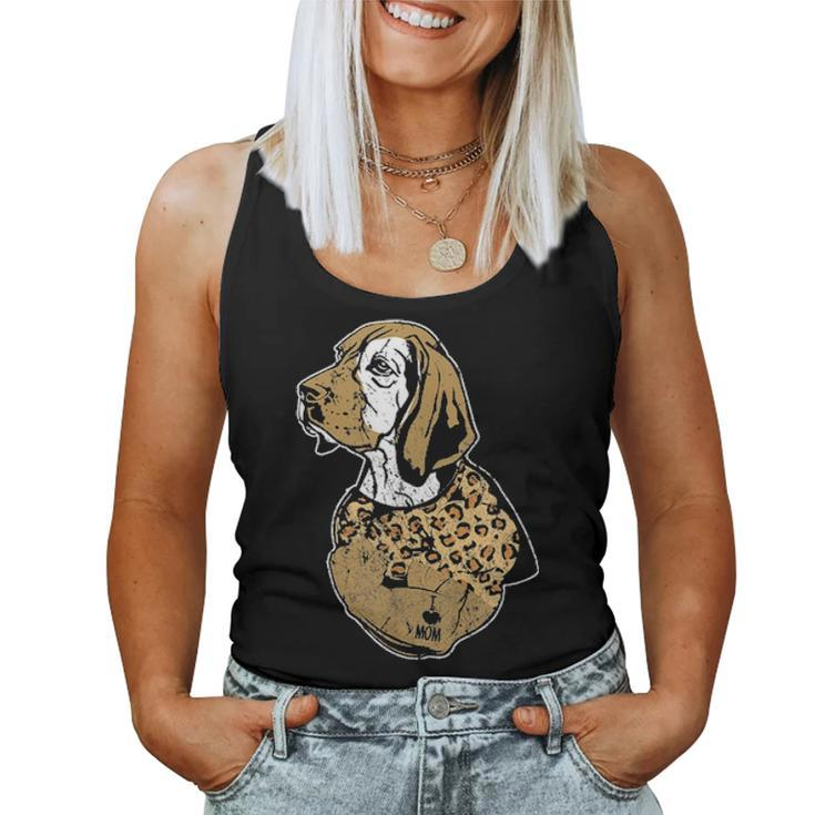 Funny Leopard Dog Beagle Mom Costume Mothers Day Gift Women Tank Top Basic Casual Daily Weekend Graphic
