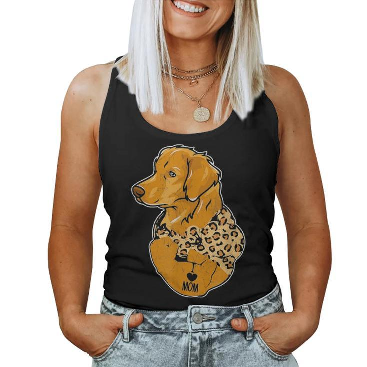 Funny Leopard Labrador Retriever Mom Costume Mothers Day Women Tank Top Basic Casual Daily Weekend Graphic