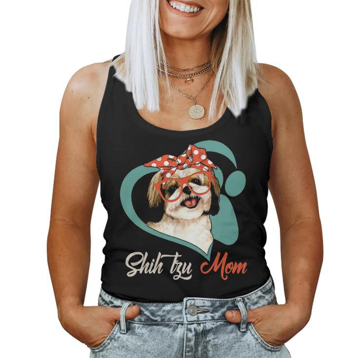 Funny Shih Tzu Mom Gift For Dog Lover Mothers Day Gift Women Tank Top Basic Casual Daily Weekend Graphic