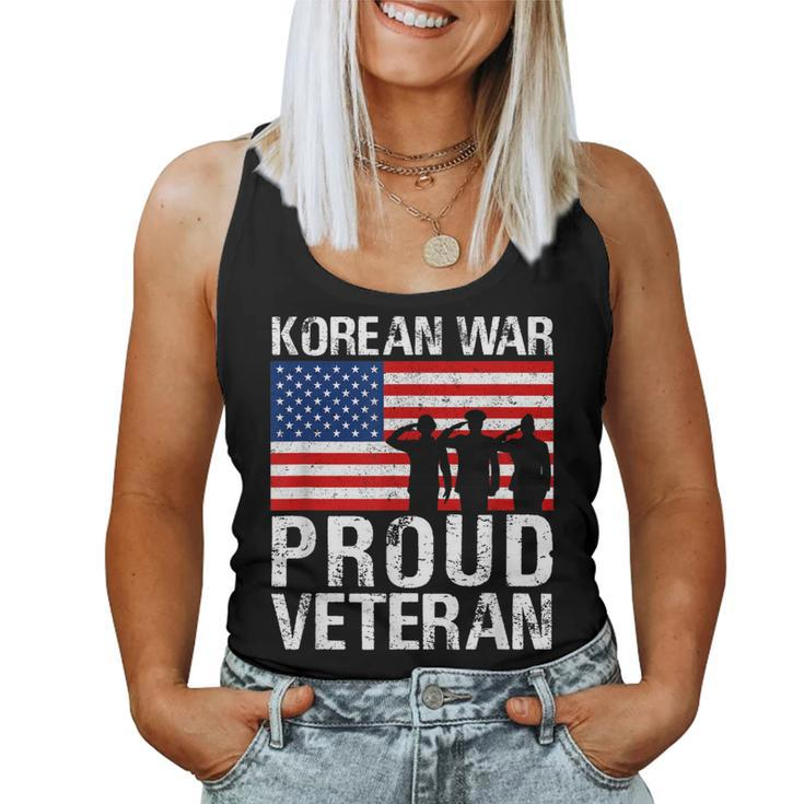 Gift For Military Men Women Proud Korean War Veteran  Women Tank Top Basic Casual Daily Weekend Graphic