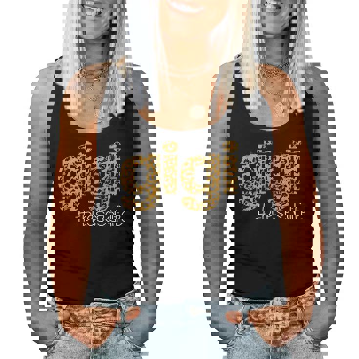 Gigi Blessed Life Leopard Funny Gigi Gift For Mom Women V2 Women Tank Top Basic Casual Daily Weekend Graphic