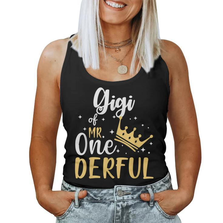 Gigi Of Mr Onederful 1St Birthday One-Derful Matching  Women Tank Top Basic Casual Daily Weekend Graphic