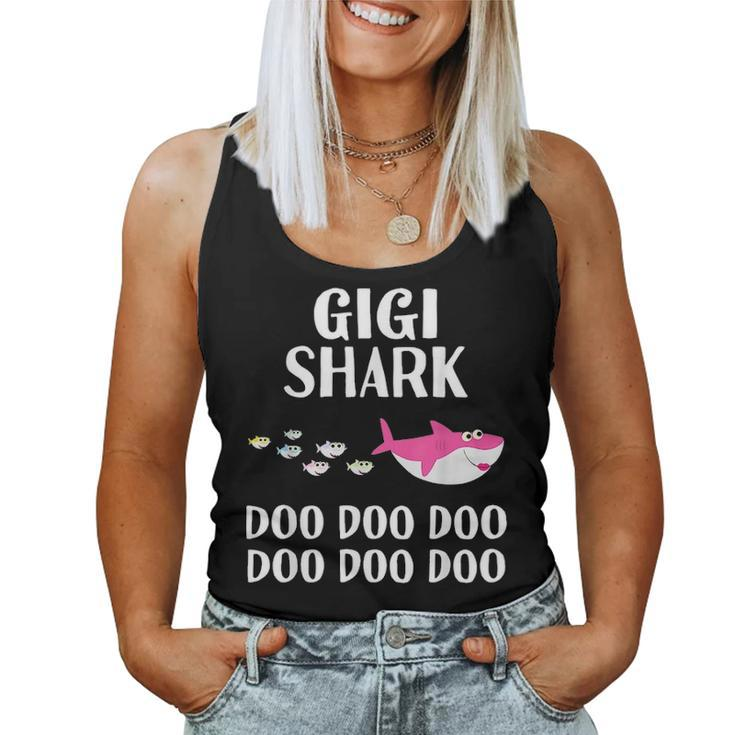 Gigi Shark Doo Doo T For Women Mothers Day Gifts Women Tank Top Basic Casual Daily Weekend Graphic