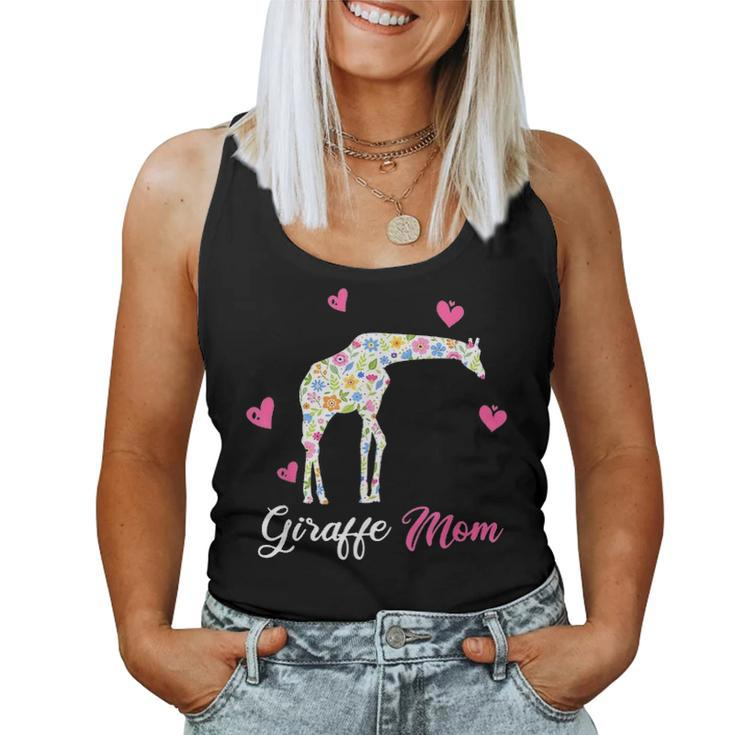 Giraffe Mom Funny Animal Gift For Mothers Day Women Tank Top Basic Casual Daily Weekend Graphic