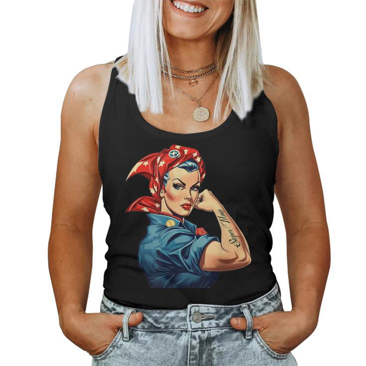 Girl Power We Can Do It Rosie The Riveter Woman Super Mom  Women Tank Top Basic Casual Daily Weekend Graphic