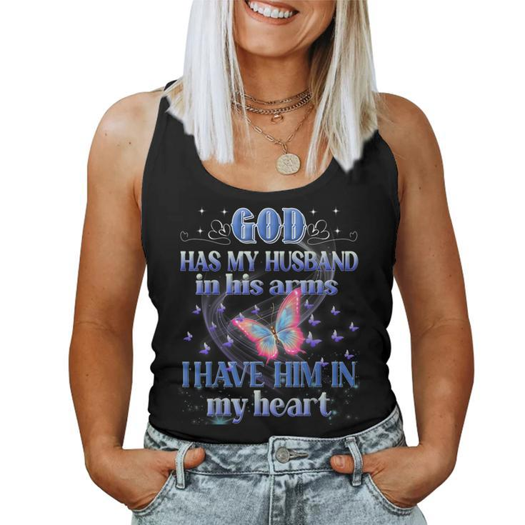 God Has My Husband In His Arms I Have Him In My Heart Memory Women Tank Top