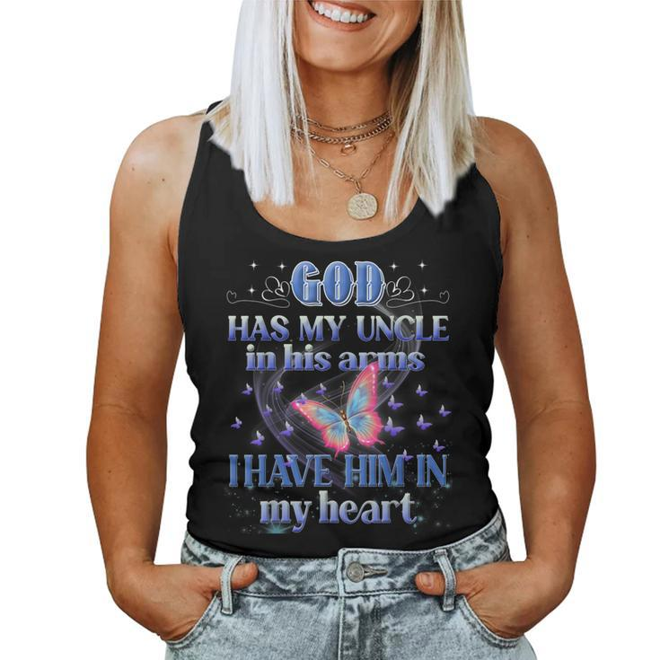 God Has My Uncle In His Arms I Have Him In My Heart Memories Women Tank Top