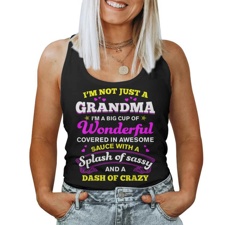 Grandma A Big Cup Of Wonderful Grandma Women Tank Top