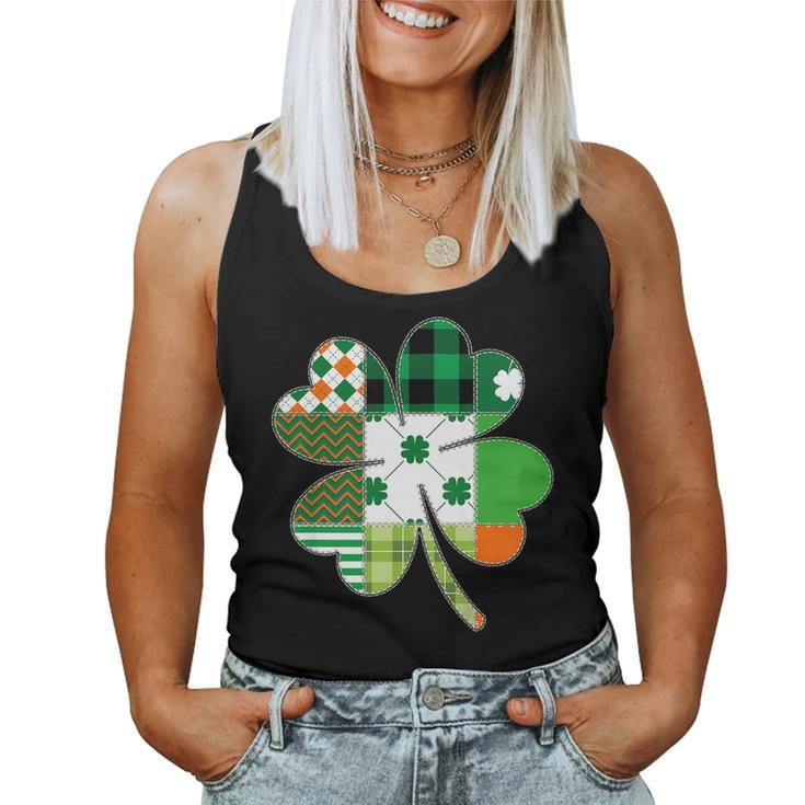 Green Plaid St Patricks Day Shirt Girls Shamrock Womens Women Tank Top