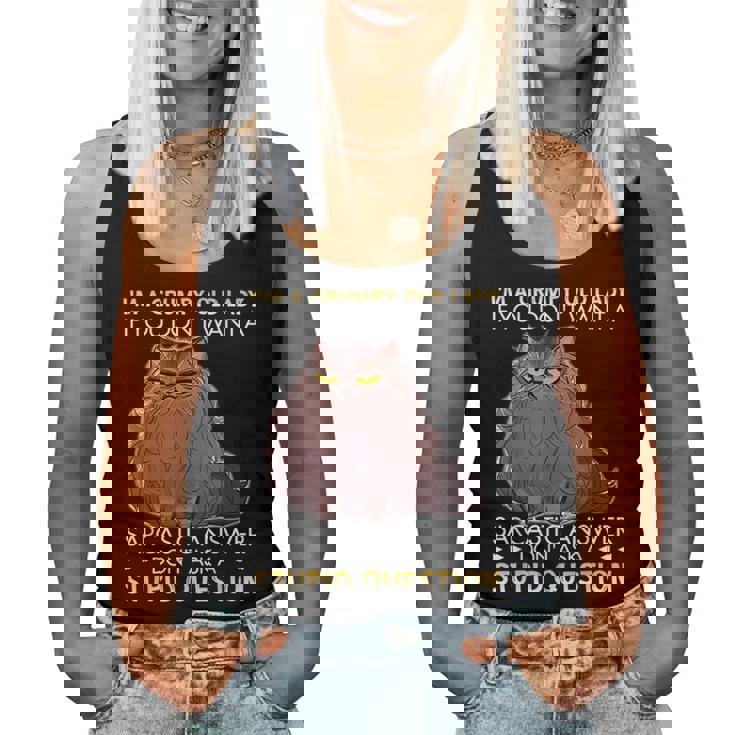 Im A Grumpy Old Lady If You Dont Want A Sarcastic Cat Women Tank Top