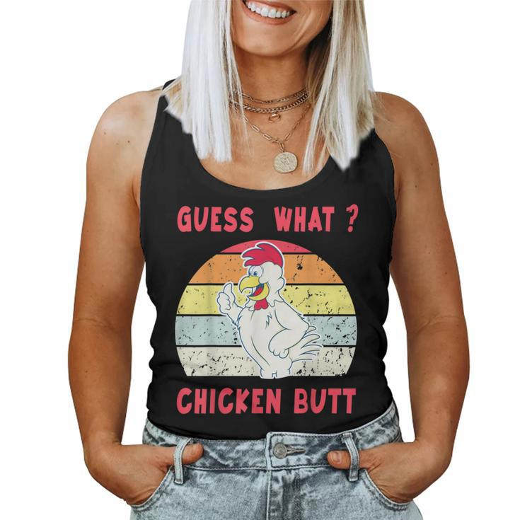Guess What Chicken Butt Animal Women Tank Top