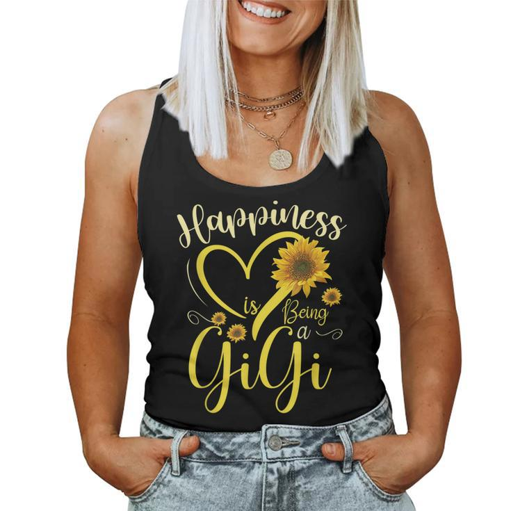 Happiness Is Being A Gigi Sunflower Grandma Women Tank Top