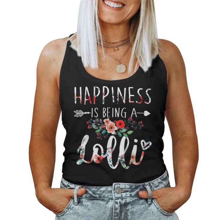 Happiness Is Being A Lolli  For Mother Day Gifts Women Tank Top Basic Casual Daily Weekend Graphic