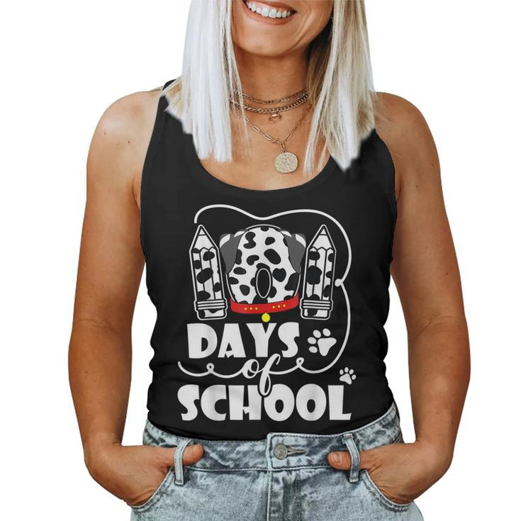 Happy 101 Days School Dog Lover Student Or Teacher Boys Kids  V3 Women Tank Top Basic Casual Daily Weekend Graphic