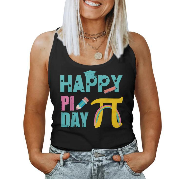 Happy Pi Day Kids Math Teachers Student Professor Pi Day  V5 Women Tank Top Basic Casual Daily Weekend Graphic