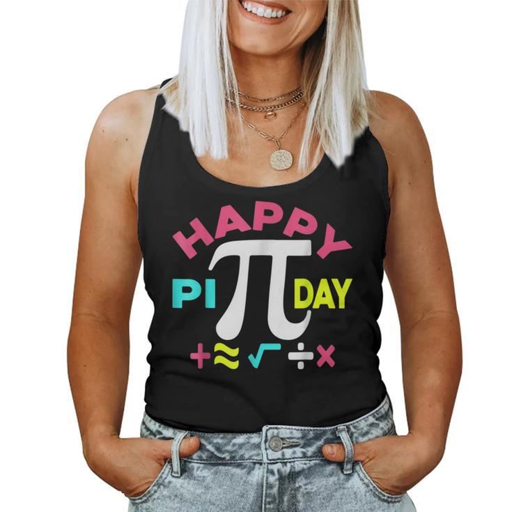 Happy Pi Day Kids Math Teachers Student Professor Pi Day  V6 Women Tank Top Basic Casual Daily Weekend Graphic