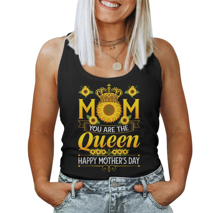 Happy You Are The Queen With Sun Flower Women Tank Top