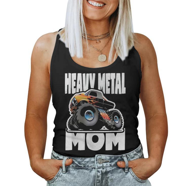 Heavy Metal Mom Retro Monster Truck Music Mother Women Tank Top Basic Casual Daily Weekend Graphic
