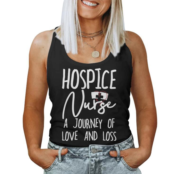 Hospice Nurse - A Journey Of Love And Loss Women Tank Top Basic Casual Daily Weekend Graphic