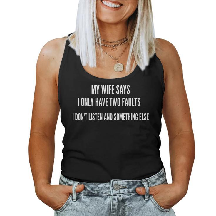 Husband Shirts For Men Him Fathers Day From Wife Women Tank Top