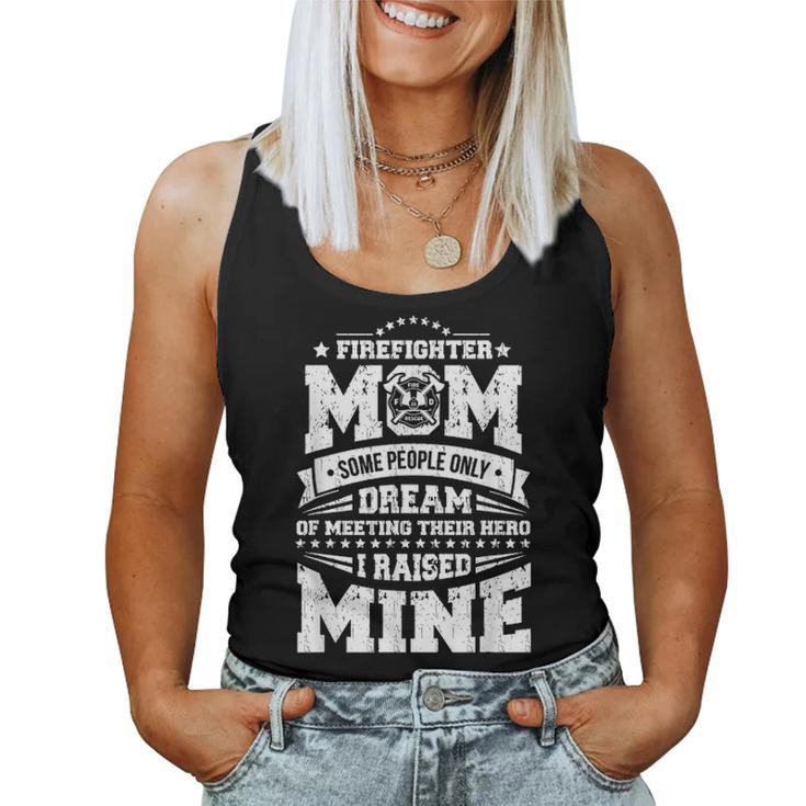 I Raised My Hero Proud Firefighter Mom Print Women Tank Top Basic Casual Daily Weekend Graphic