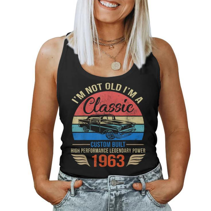 Im Classic Car 60Th Birthday Gift 60 Years Old Born In 1963  Women Tank Top Basic Casual Daily Weekend Graphic