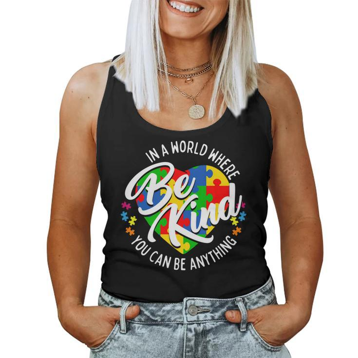 In A World Where You Can Be Anything Be Kind Kindness   Women Tank Top Basic Casual Daily Weekend Graphic