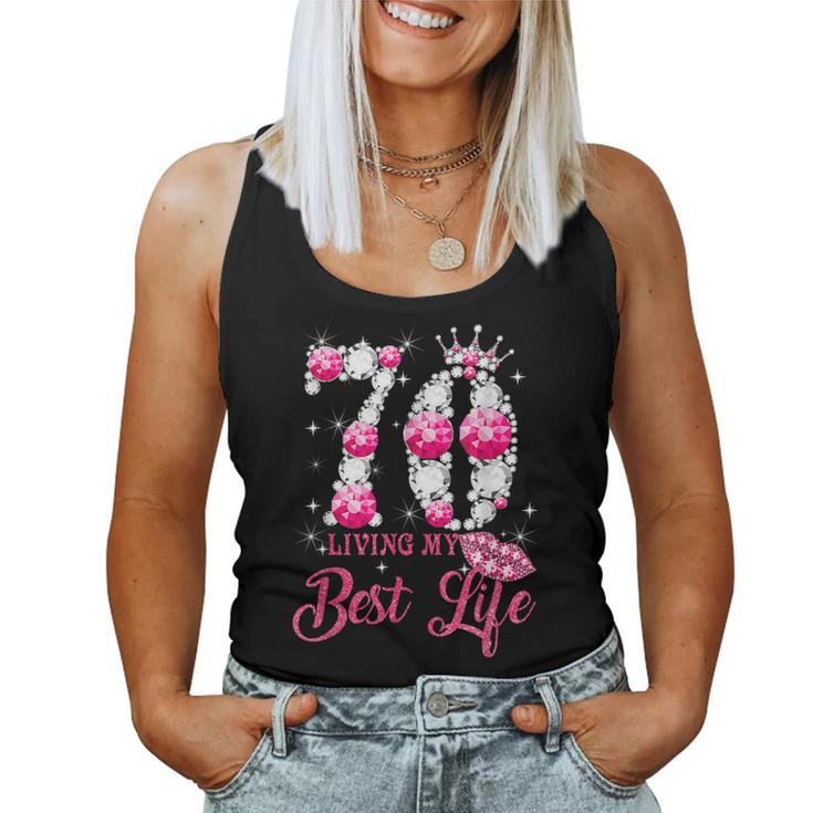 Its My 70Th Birthday Queen 70 Years Old Shoes Crown Diamond Women Tank Top