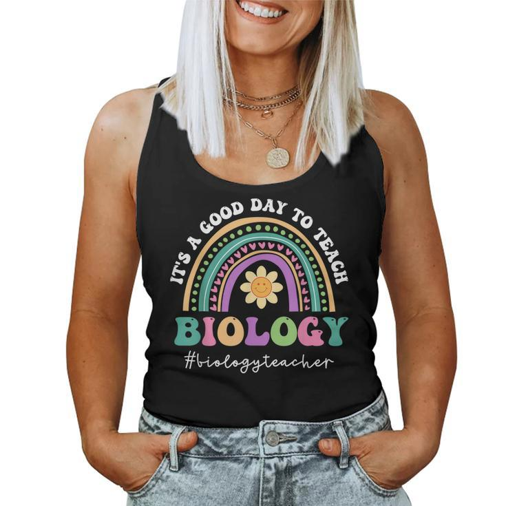 Its A Good Day To Teach Biology Retro Biology Teacher Women Tank Top