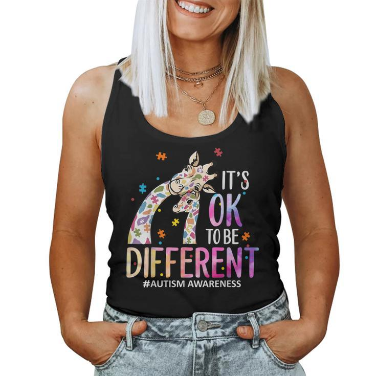 Its Ok To Be Different Autism Awareness Acceptance Be Kind Women Tank Top
